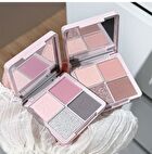 Butterfly Pact Series 4-Color Eyeshadow Palette - 6 Types - 06# Stone Edition - 8g