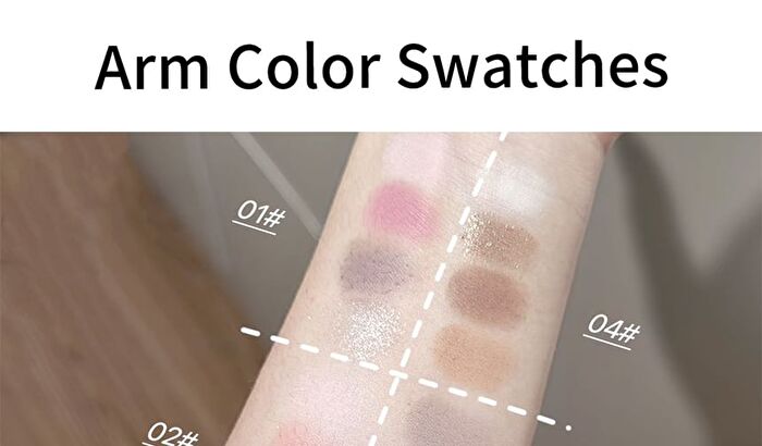Butterfly Pact Series 4-Color Eyeshadow Palette - 6 Types - 06# Stone Edition - 8g