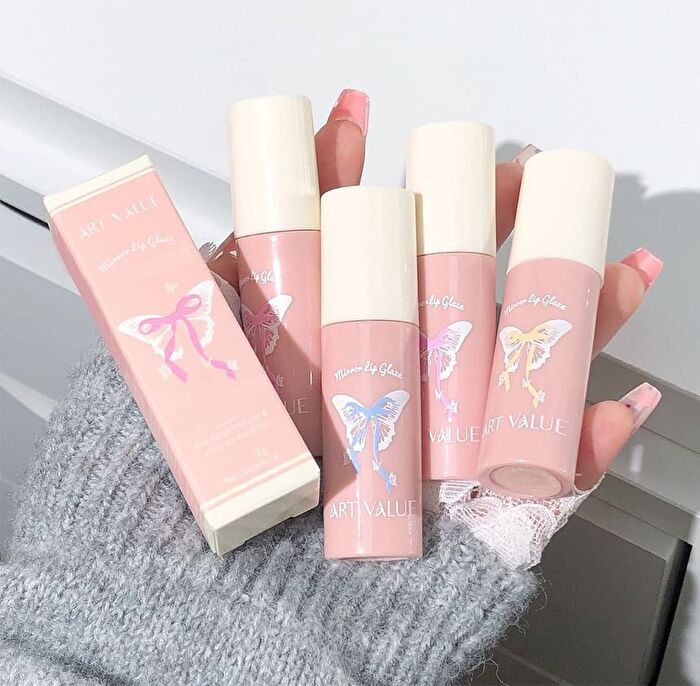 Butterfly Pact Series Mirror Lip Gloss - 6 Colors - 06# Lychee Sweet Tea - 2g