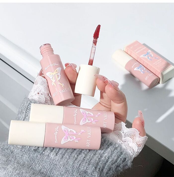 Butterfly Pact Series Mirror Lip Gloss - 6 Colors - 06# Lychee Sweet Tea - 2g