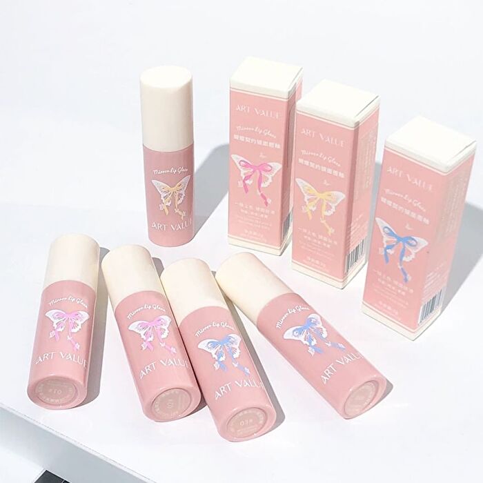 Butterfly Pact Series Mirror Lip Gloss - 6 Colors - 03# Peach Jelly - 2g