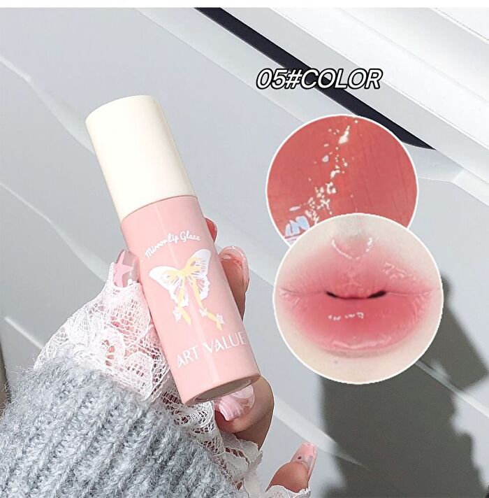 Butterfly Pact Series Mirror Lip Gloss - 6 Colors - 03# Peach Jelly - 2g
