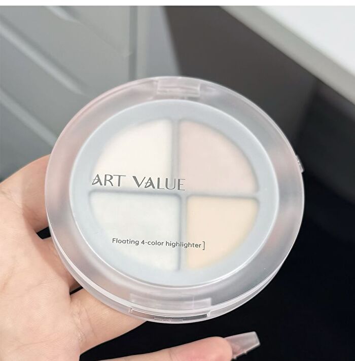 Floating 4-Color Highlighter Palette - 01# Starlight - 7.2g