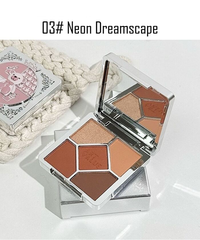 Dream Bear 5 Color Eyeshadow Palette - 4 Types - 02# Deer\'s Hollow - 7.1g