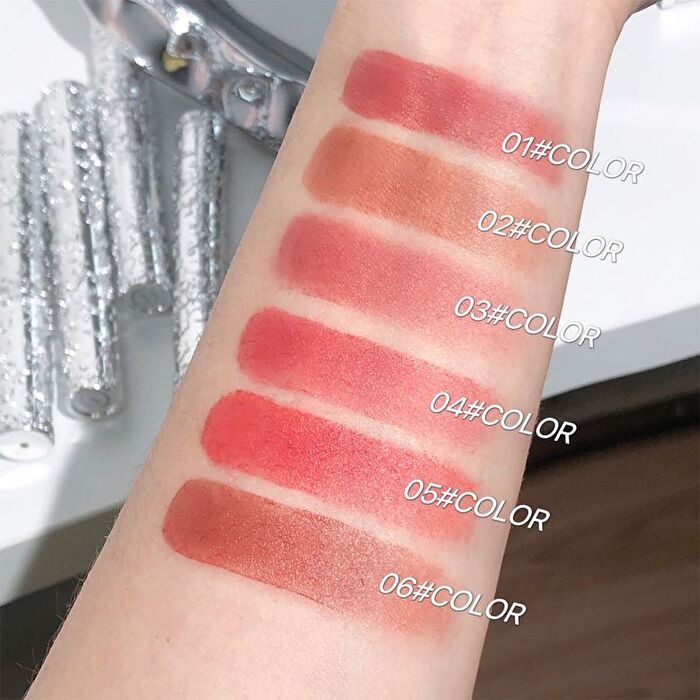 Embossed Butterfly Velvet Lip Mud - 6 Colors - 05# Spring Blossom - 2g