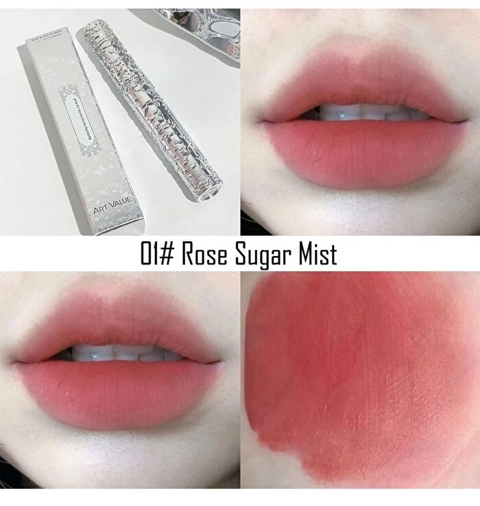 Embossed Butterfly Velvet Lip Mud - 6 Colors - 05# Spring Blossom - 2g