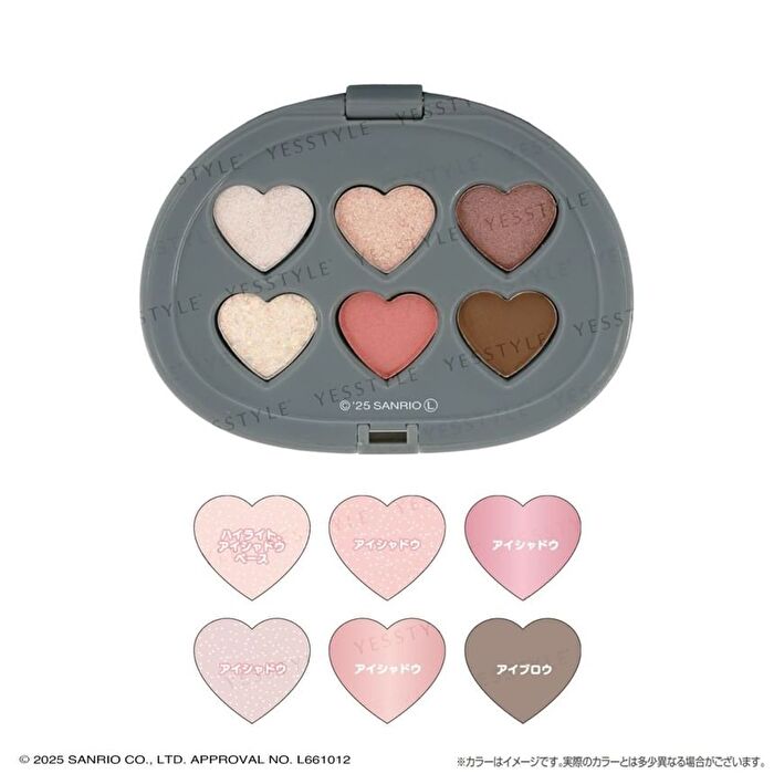 Shobido Sanrio Kuromi Multi-Palette Coral Pink - 1 pc