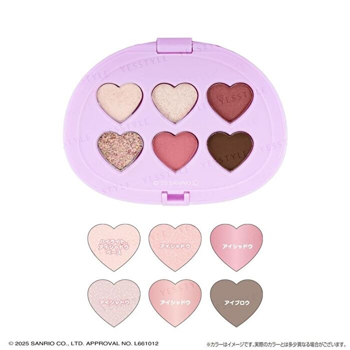 Shobido Sanrio Kuromi Multi-Palette Pink Purple - 1 pc