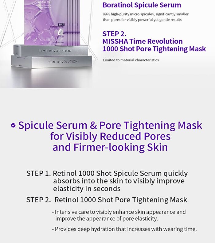 Time Revolution Retinol 1000 Shot 2 Step Solution Mask - 1 pc
