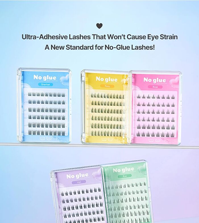 No Glue Lash - 5 Types - Veil
