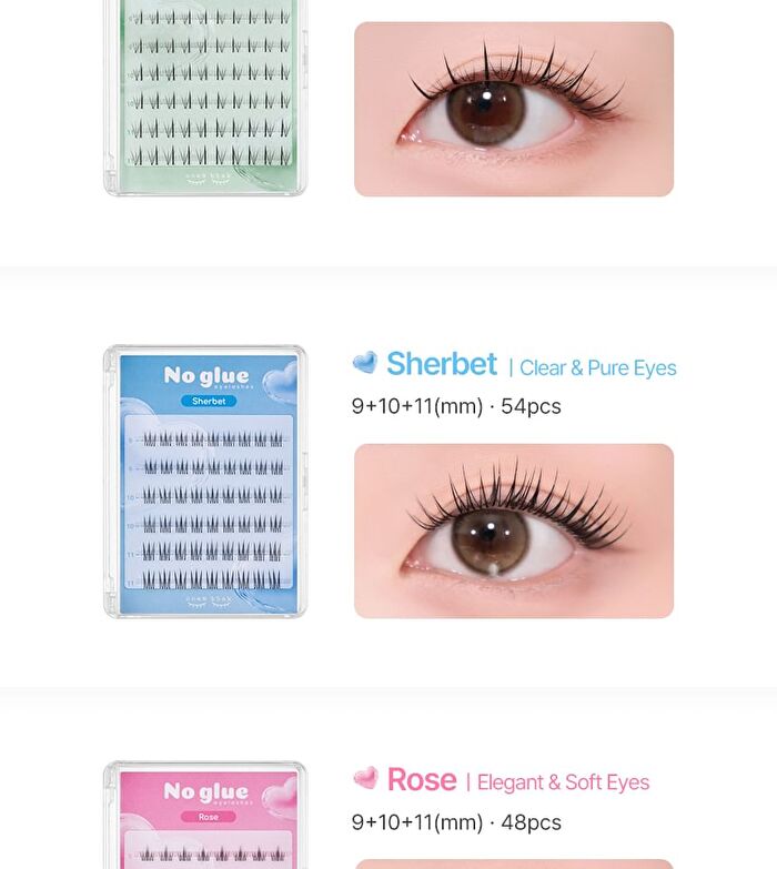 No Glue Lash - 5 Types - Veil