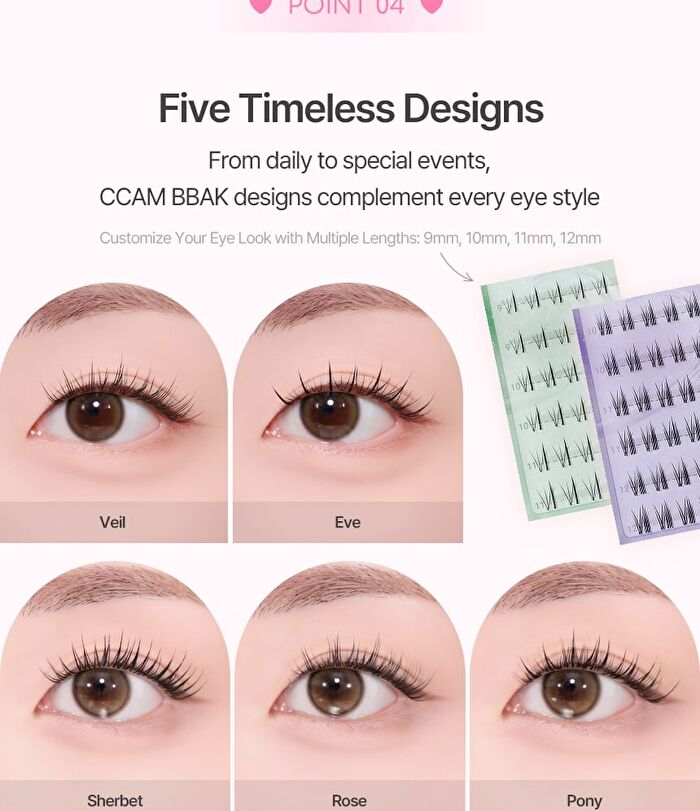No Glue Lash - 5 Types - Eve