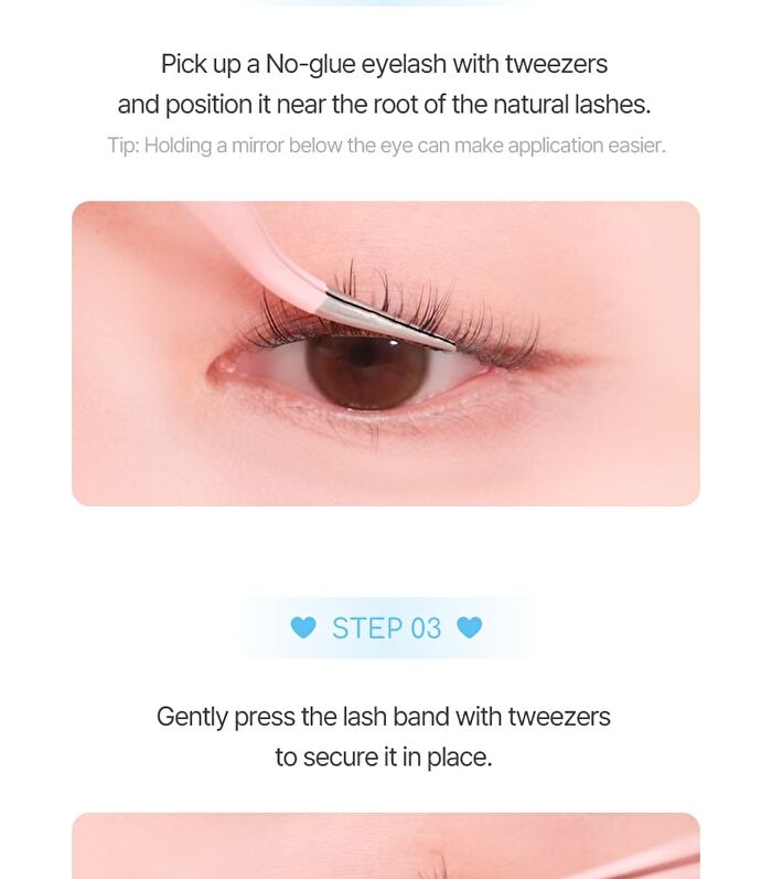 No Glue Lash - 5 Types - Eve