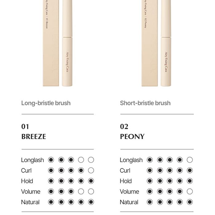 Airy Fixing Cara - 2 Types - #02 Peony