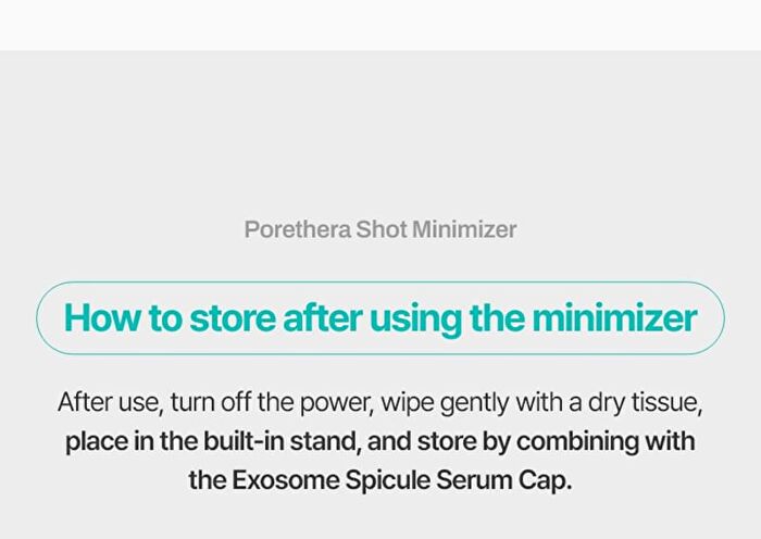 Pore-Thera Shot Minimizer - 1 set