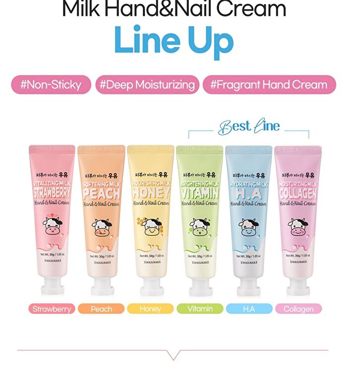 Hand & Nail Cream - 6 Types - Nourishing Milk Honey
