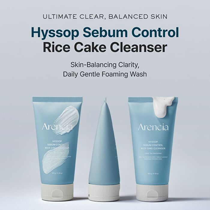 Hyssop Sebum Control Rice Cake Cleanser - 150g