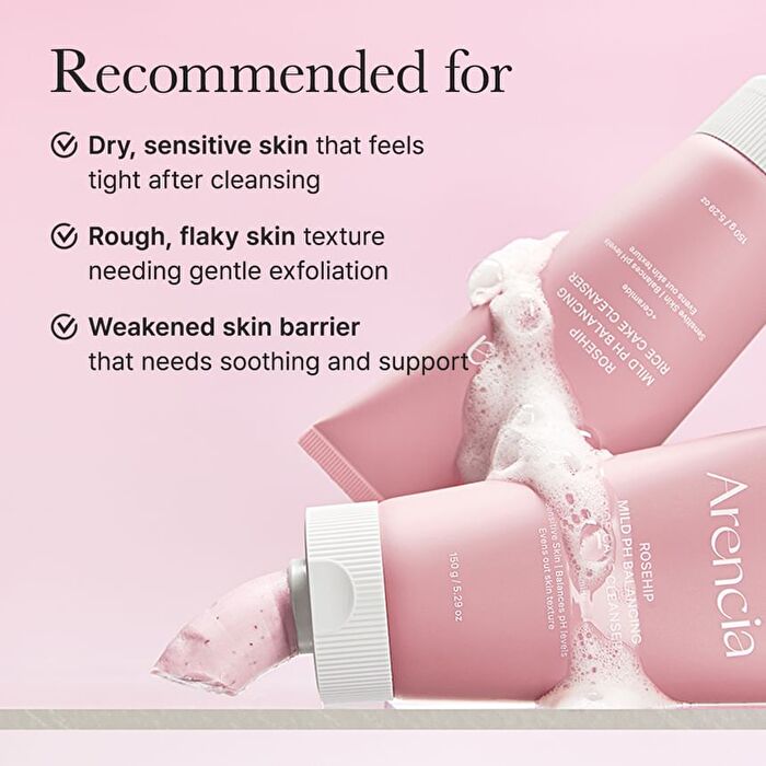 Rosehip Mild pH Balancing Rice Cake Cleanser - 150g