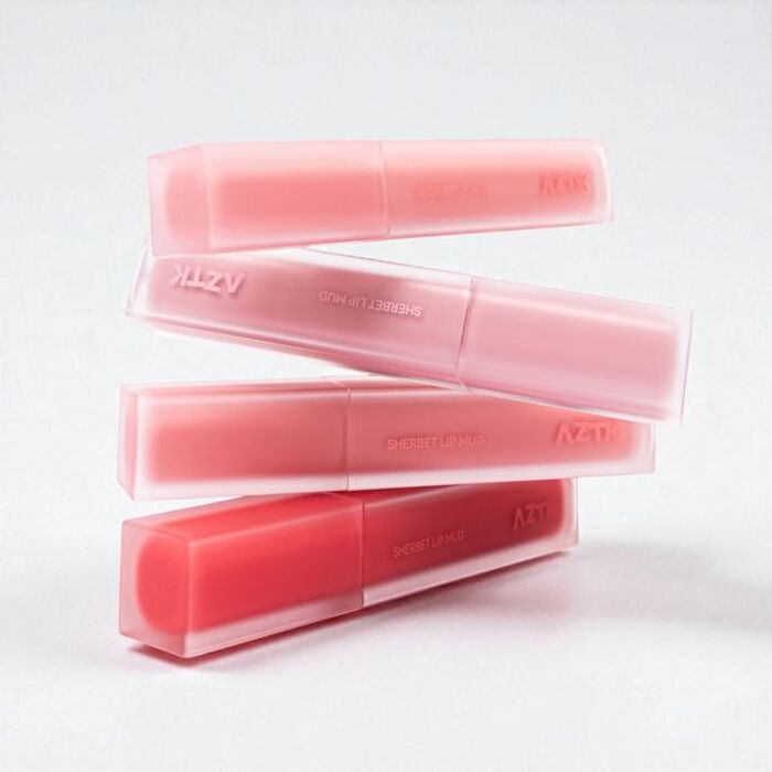 Aztk Sherbet Lip Mud - 5 Colors - S02# Peach Pink - 4.5g