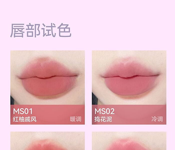 Aztk Cloudtouch Mud Lipstick - 6 Colors - M05# Berry Red - 1.8g