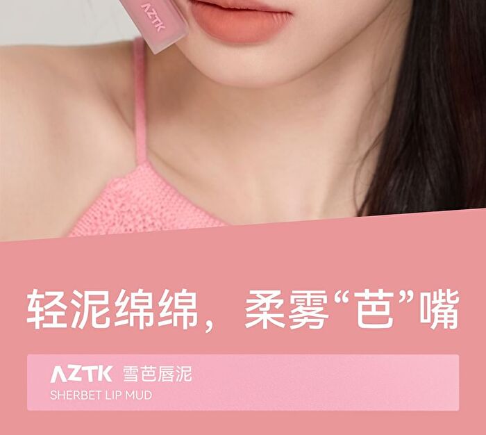 Aztk Sherbet Lip Mud - 5 Colors - S05# Red Brown - 4.5g