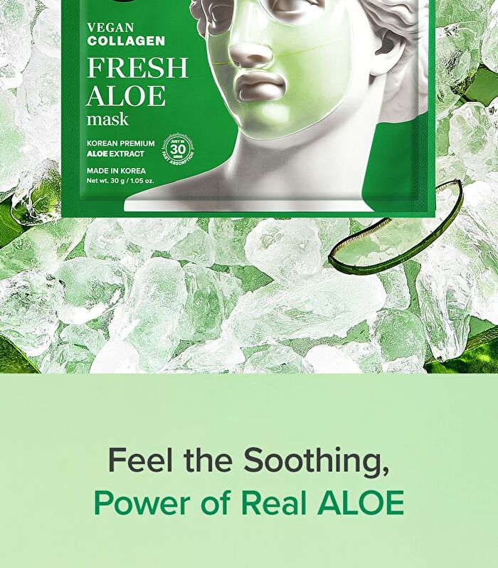 Vegan Collagen Fresh Aloe Mask Set - 30g x 4 sheets