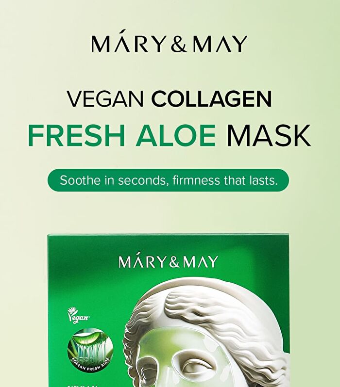 Vegan Collagen Fresh Aloe Mask Set - 30g x 4 sheets