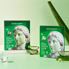 Mary&May Vegan Collagen Fresh Aloe Mask Set - 30g x 4 sheets
