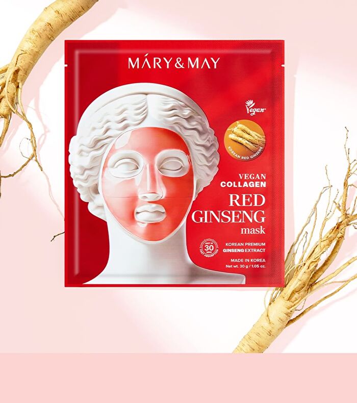Vegan Collagen Red Ginseng Mask Set - 30g x 4 sheets
