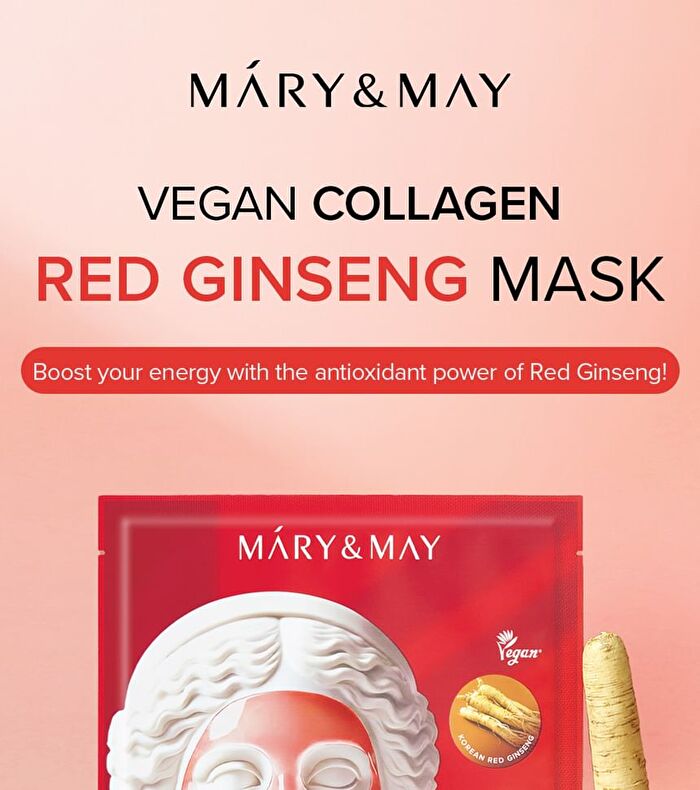 Vegan Collagen Red Ginseng Mask Set - 30g x 4 sheets