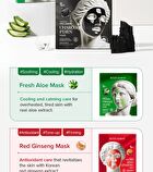 Vegan Collagen Red Ginseng Mask Set - 30g x 4 sheets