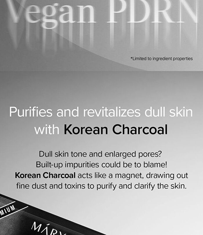 Vegan Collagen Charcoal PDRN Mask Set - 30g x 4 sheets