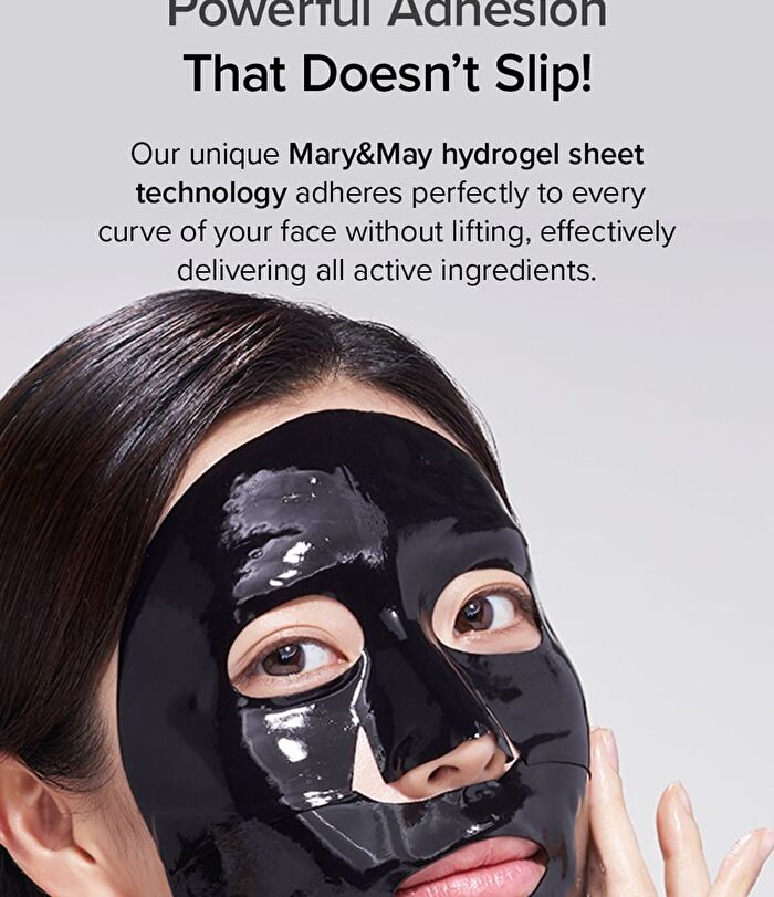 Vegan Collagen Charcoal PDRN Mask Set - 30g x 4 sheets