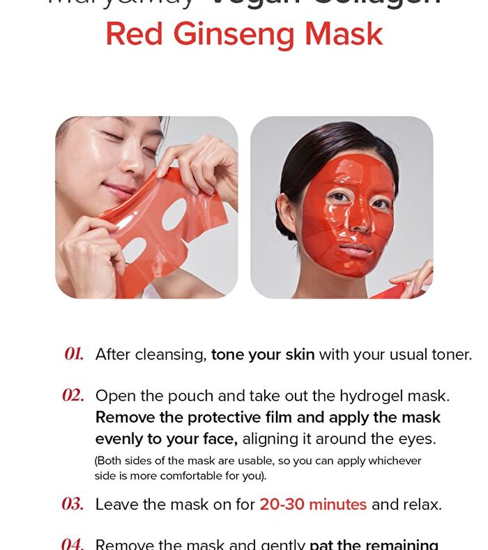 Vegan Collagen Red Ginseng Mask - 30g x 1 sheet