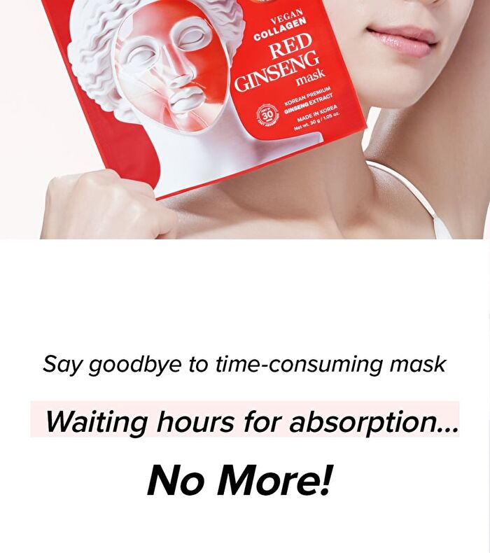 Vegan Collagen Red Ginseng Mask - 30g x 1 sheet