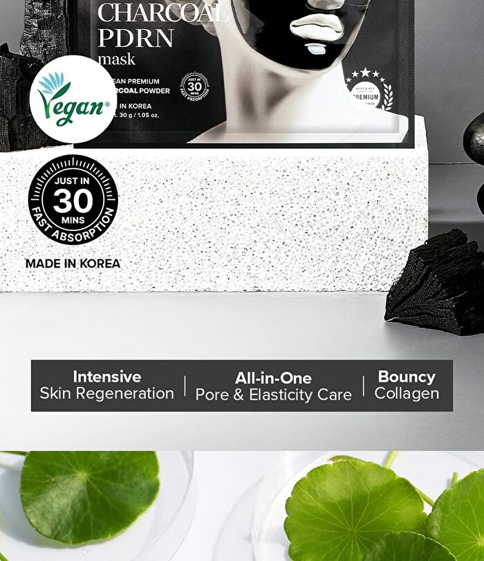 Vegan Collagen Charcoal PDRN Mask - 30g x 1 sheet