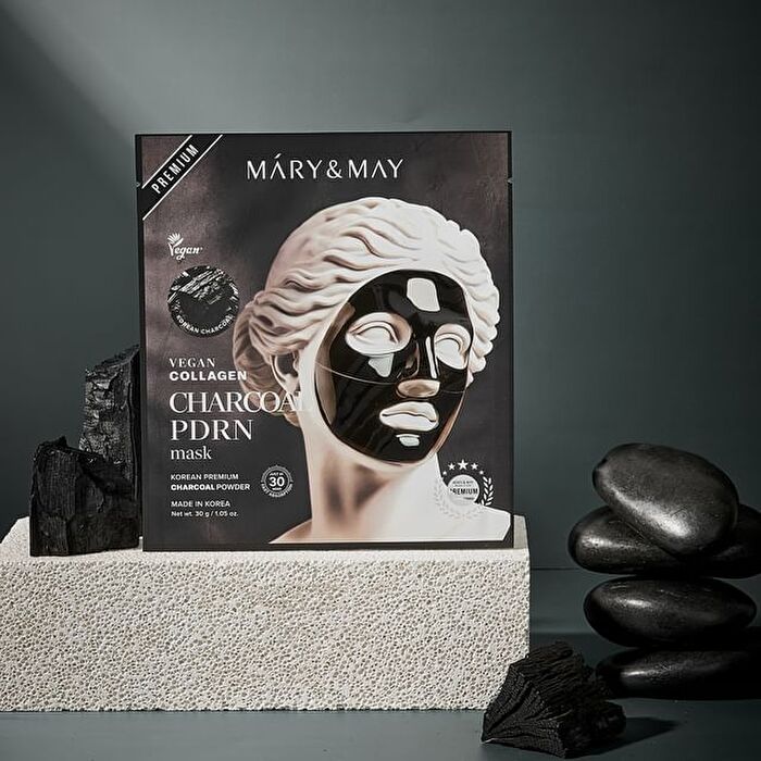 Vegan Collagen Charcoal PDRN Mask - 30g x 1 sheet