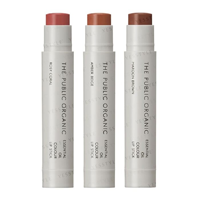 The Public Organic Essential Oil Color Lip Stick - Amber Beige