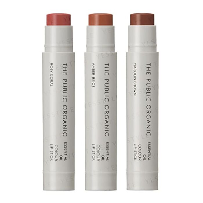 The Public Organic Essential Oil Color Lip Stick - Amber Beige