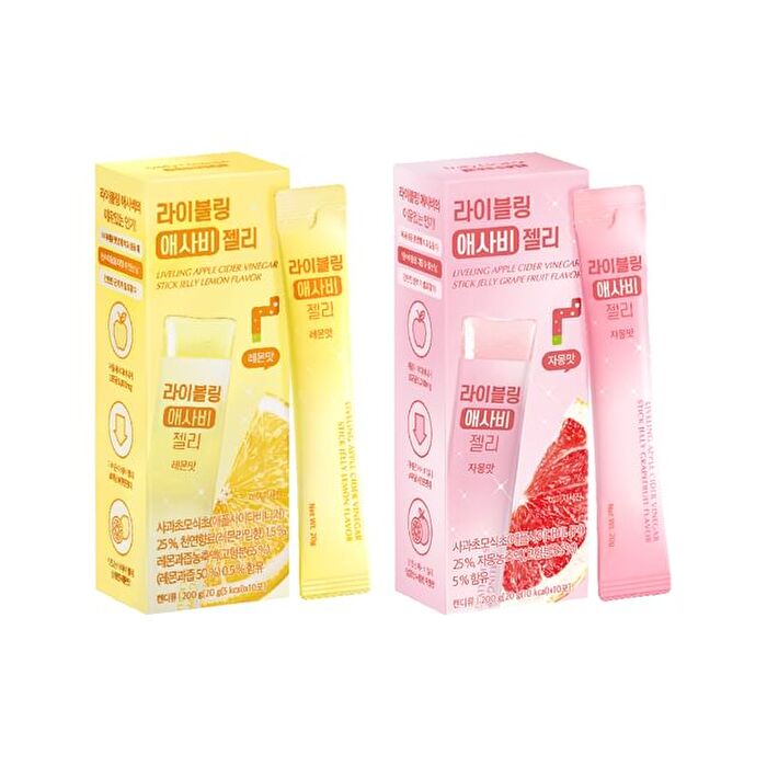 LIVELING Apple Cider Vinegar Stick Jelly - 2 Types - Lemon Flavor
