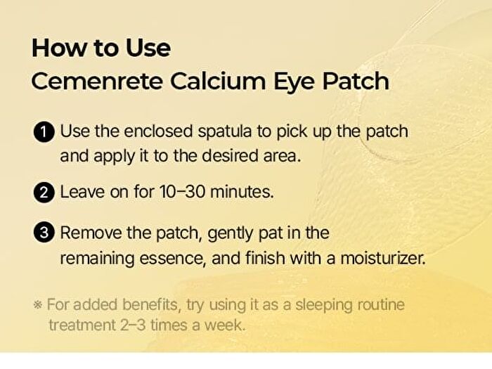 Cemenrete Calcium Volume Eye Patch - 2026 Version - 72g x 60 pcs