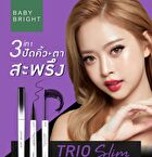 Trio Slim Lashbrow Cara & Eyeliner - 01 Maxi Black