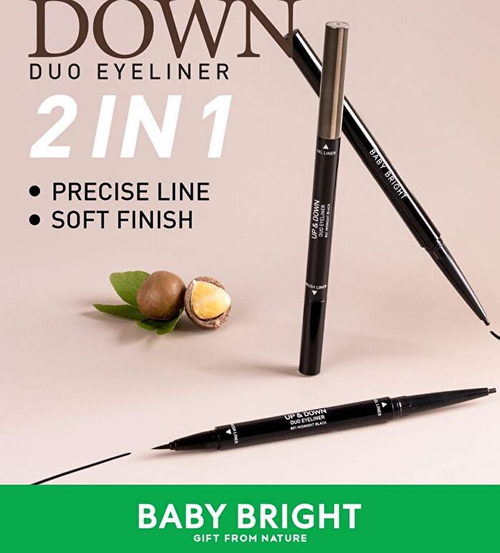 Up And Down Duo Eyeliner - 01 Midnight Black