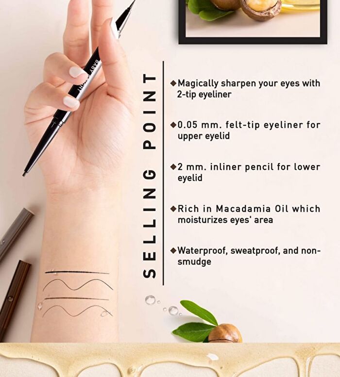 Up And Down Duo Eyeliner - 01 Midnight Black