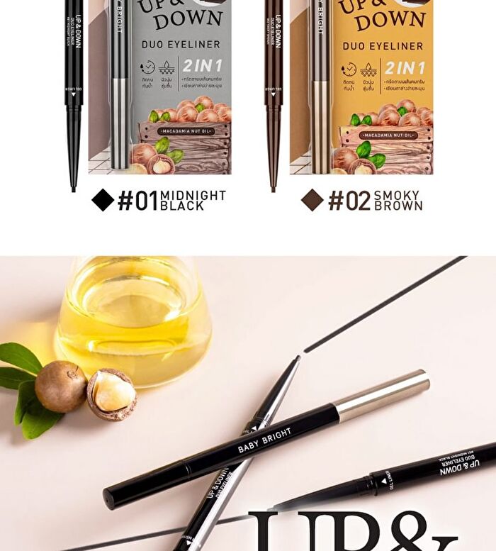 Up And Down Duo Eyeliner - 01 Midnight Black