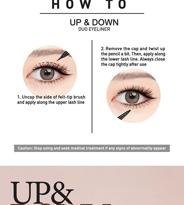 Up And Down Duo Eyeliner - 01 Midnight Black