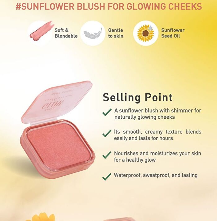 Cheek Glow Sunflower Blush - 09 Sahara Rose
