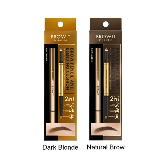 Brow Pencil And Blending Cushion - Dark Blonde