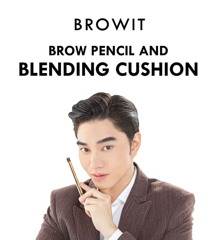 Brow Pencil And Blending Cushion - Dark Blonde