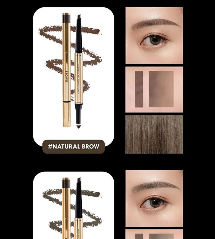 Brow Pencil And Blending Cushion - Dark Blonde